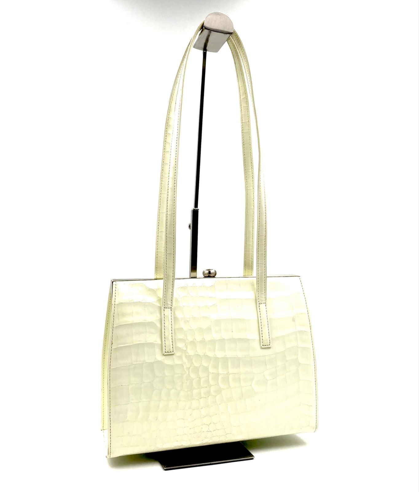 □極美品□稀少□VERSACE ヴェルサーチ サンバースト クロコ型押し