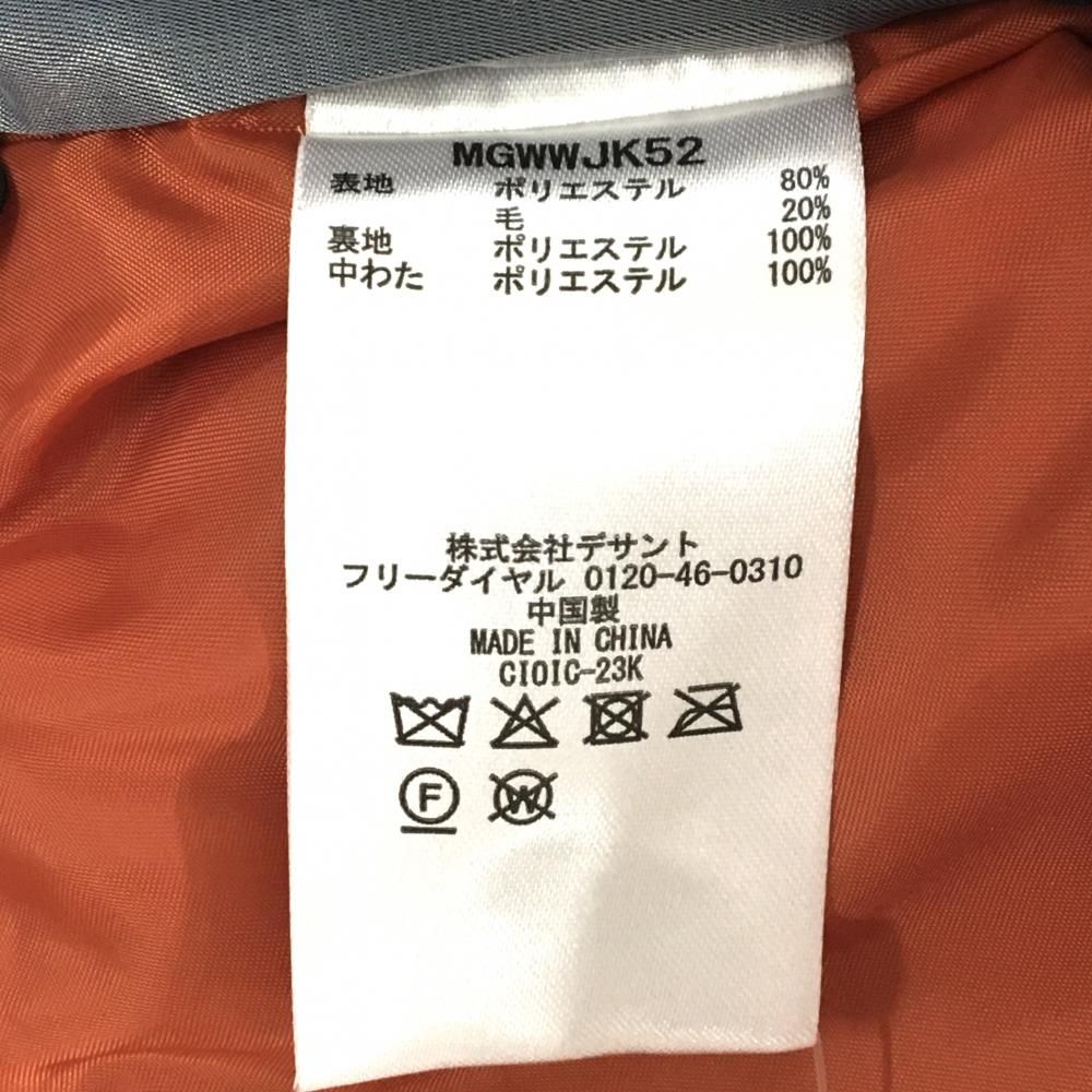 超美品】マンシングウェア 中綿ニットベスト オレンジ ケーブル編み