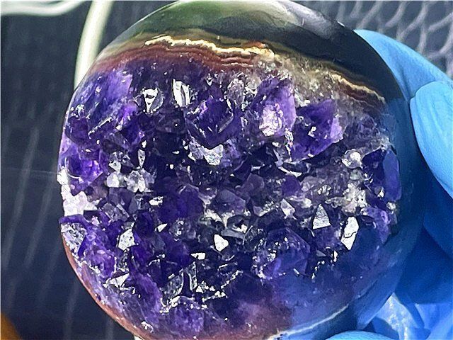 AAA級家庭円満◇天然ウルグアイ産アメジスト開口笑B88G3/84G22A - メルカリ