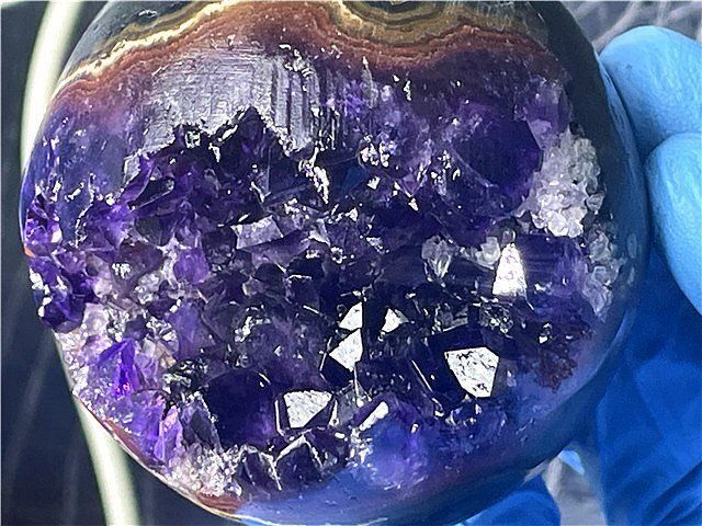 AAA級家庭円満◇天然ウルグアイ産アメジスト開口笑B88G3/84G22A - メルカリ