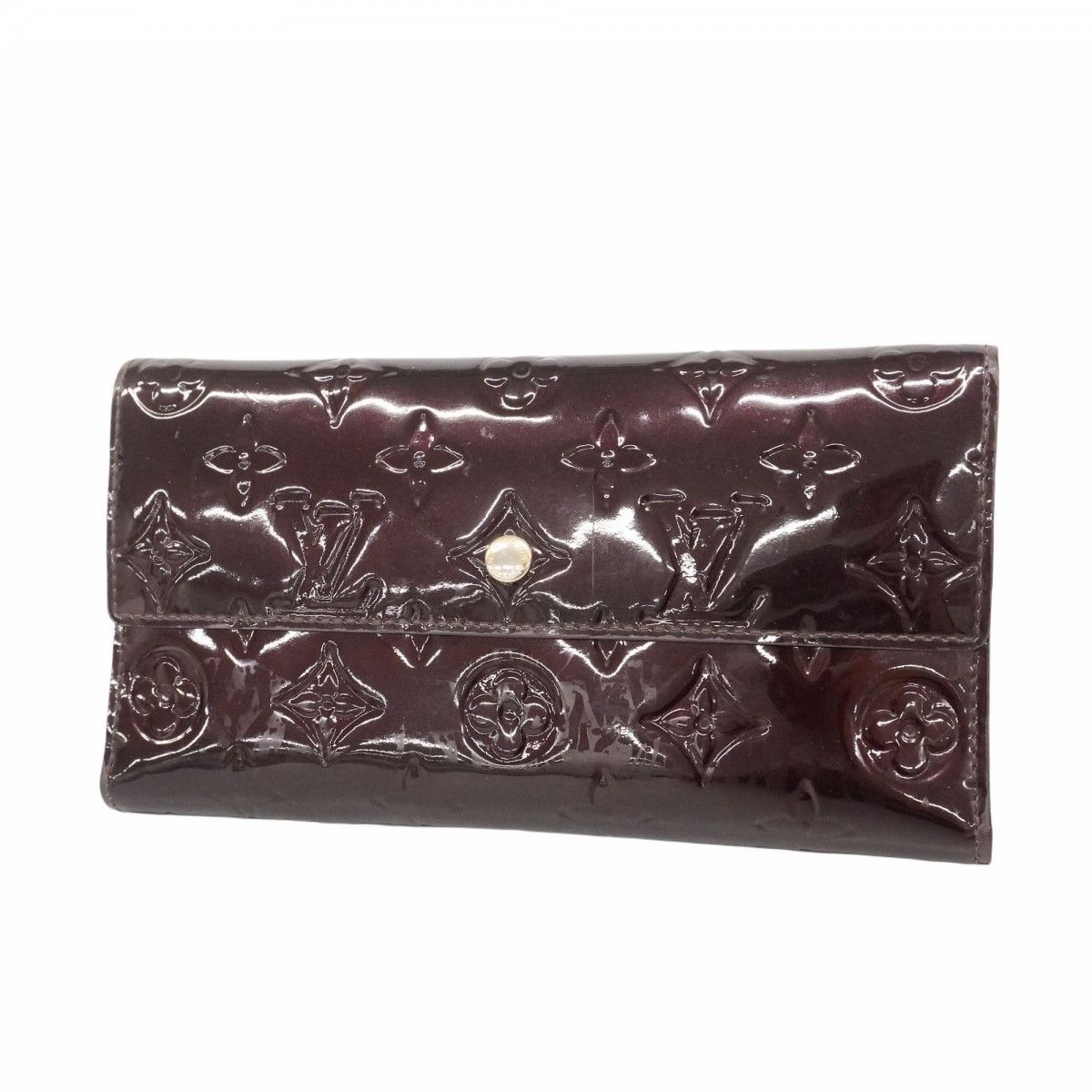 5od4821】ルイヴィトン 三つ折り長財布 ヴェルニ ポルトフォイユ