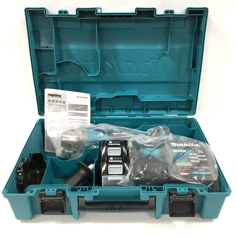 makita マキタ 125 mm充電式ディスクグラインダ フルセット 40 V スライドスイッチ コードレス 電動工具 DW 3661