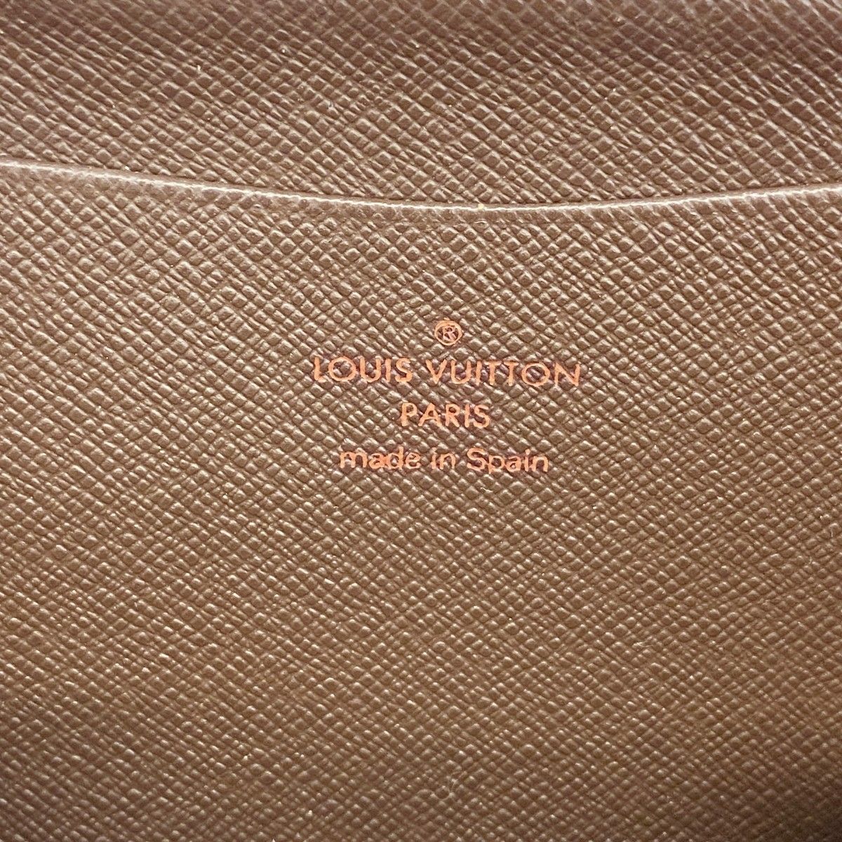 5oe4916】ルイヴィトン 長財布 ダミエ ポルトモネジップ N61728 エベヌ