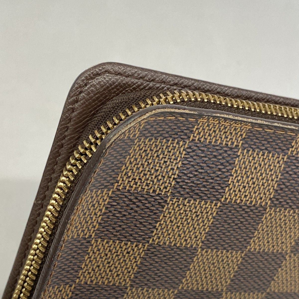 5oe4916】ルイヴィトン 長財布 ダミエ ポルトモネジップ N61728 エベヌ