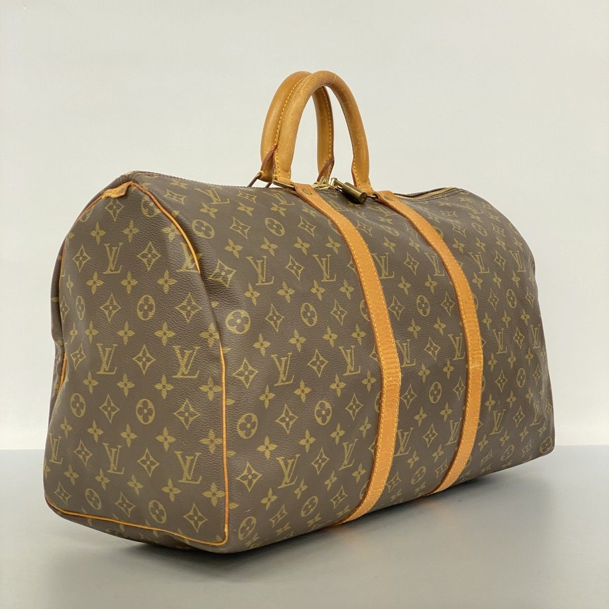 5 oe 4954-r ルイヴィトン ボストンバッグ モノグラム キーポル50 M 41426 ブラウン メンズ レディース ユニセックス