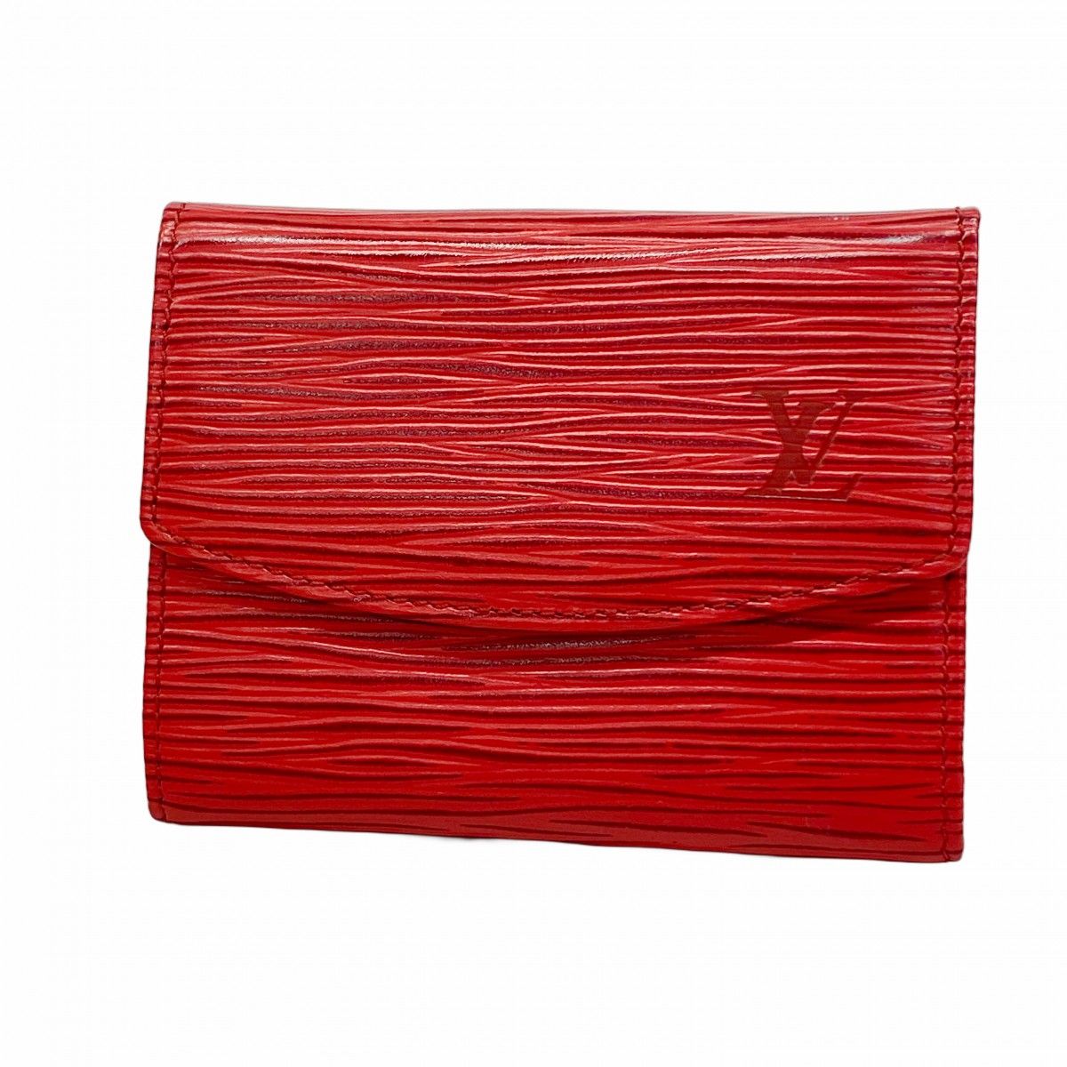 5oe4957-r】ルイヴィトン コインケース エピ カスティリアンレッド