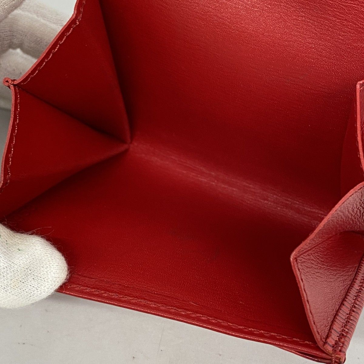 5oe4957-r】ルイヴィトン コインケース エピ カスティリアンレッド