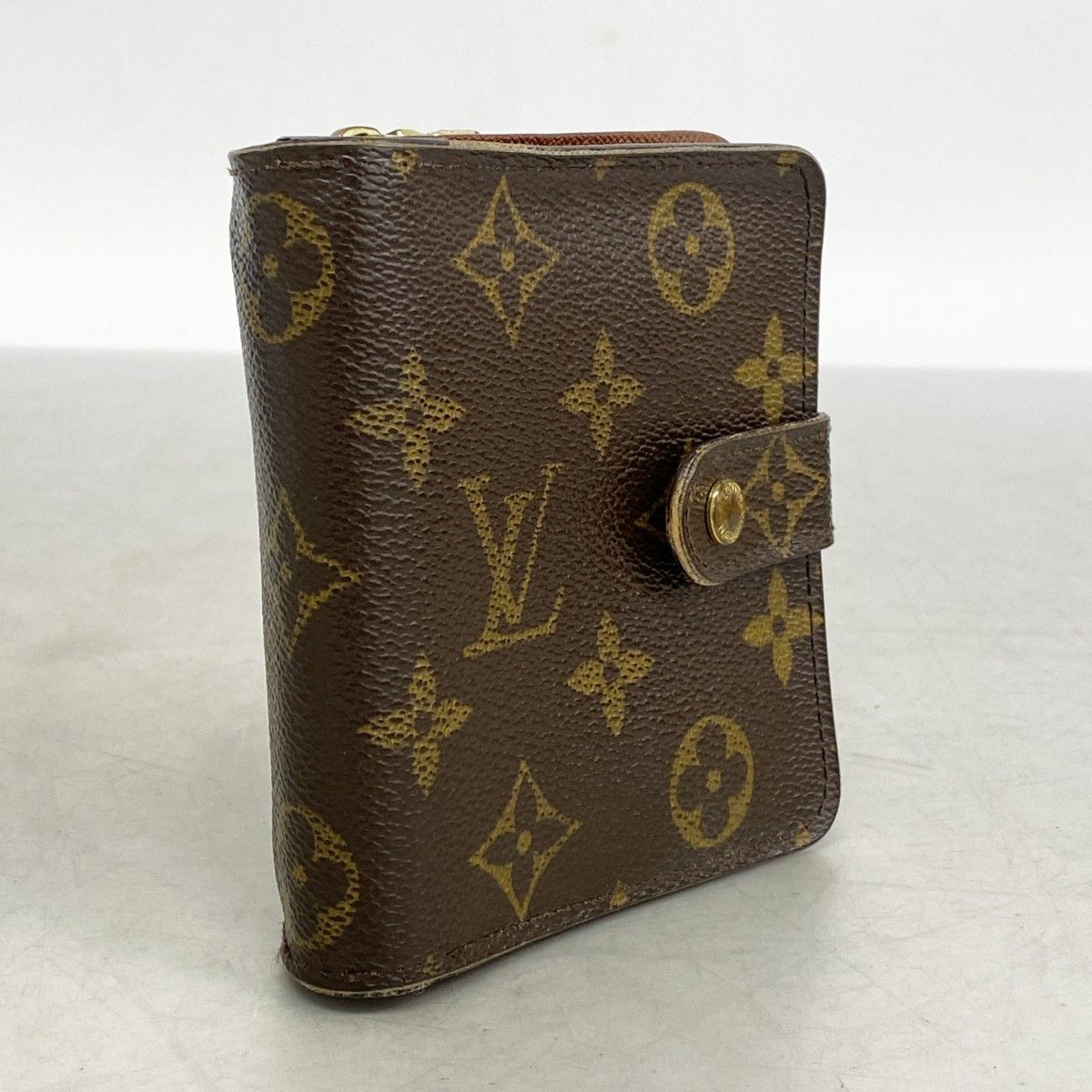 5 oe 5000 ルイヴィトン 財布 モノグラム コンパクトジップ M 61667 ブラウン レディース