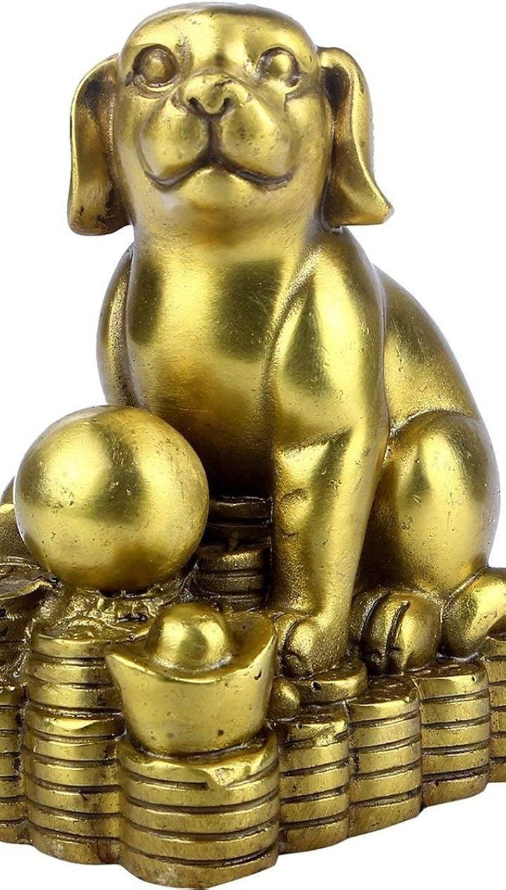 DOUKI YA お金の犬 銅製いぬ 干支 十二支 縁起物 魔よけ 風水グッズ
