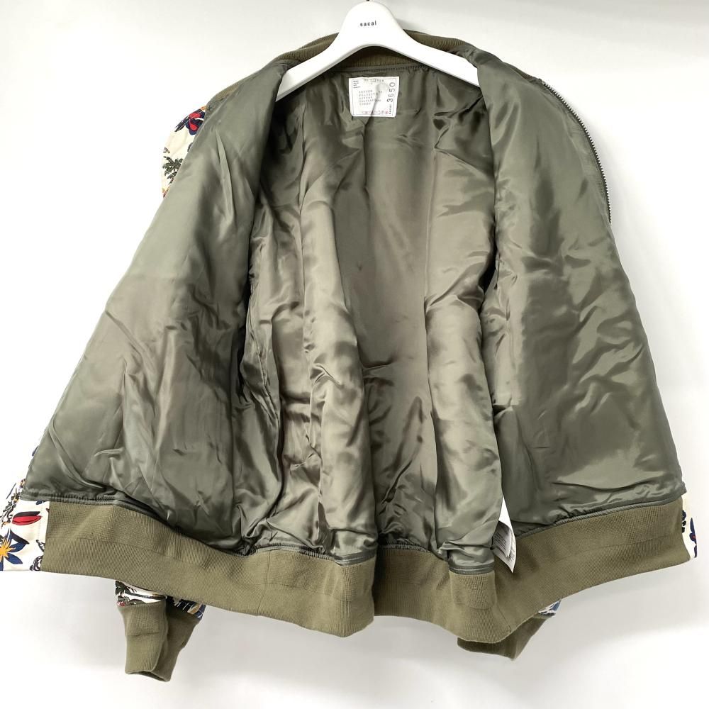 中古】SACAI 25ss Car Race Tropical Print Blouson サイズ3 25-03650M