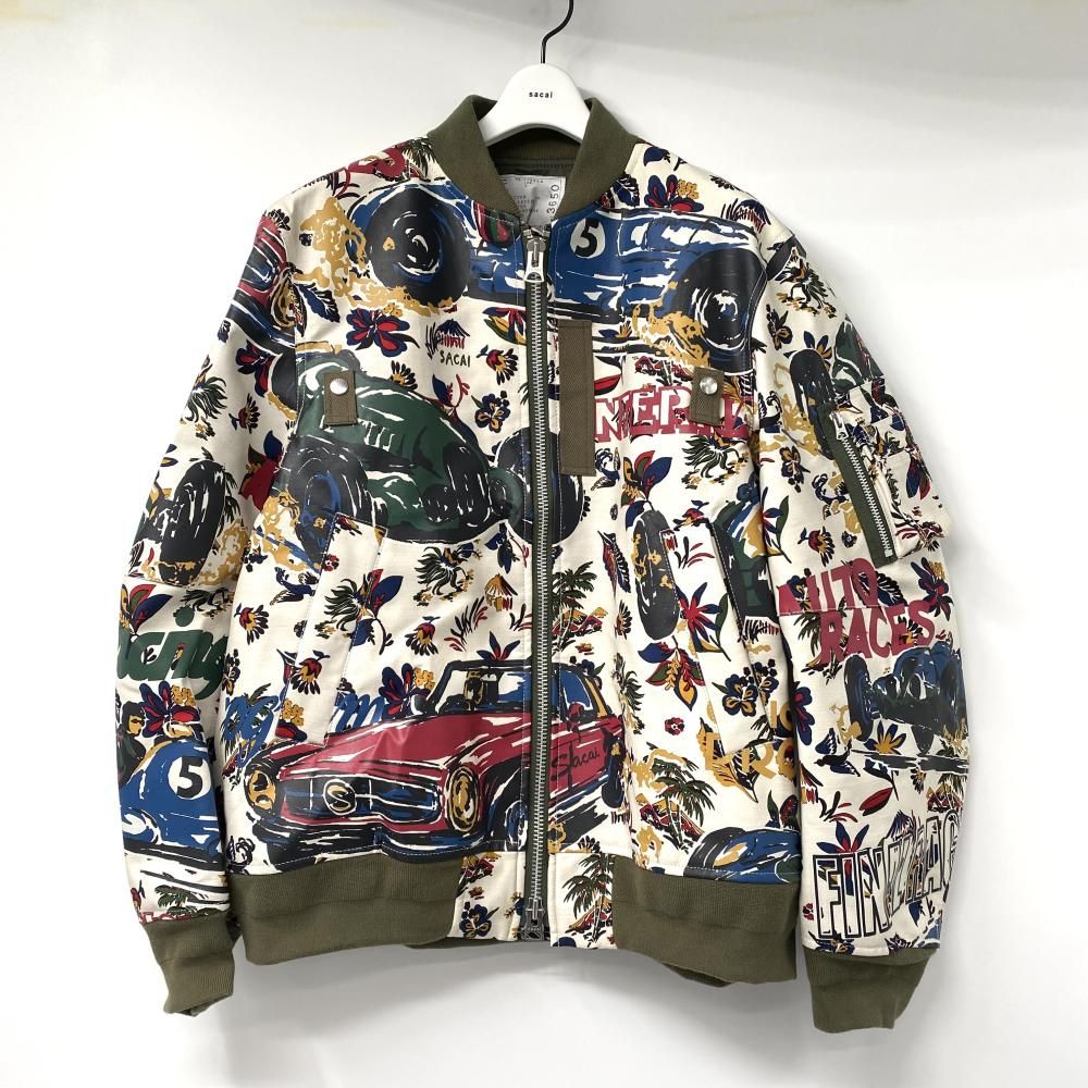 中古】SACAI 25ss Car Race Tropical Print Blouson サイズ3 25-03650M