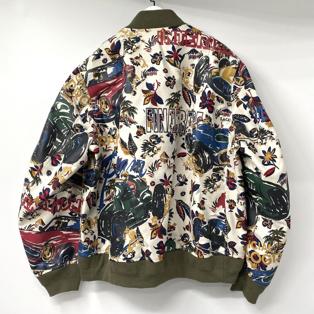 中古】SACAI 25ss Car Race Tropical Print Blouson サイズ3 25-03650M