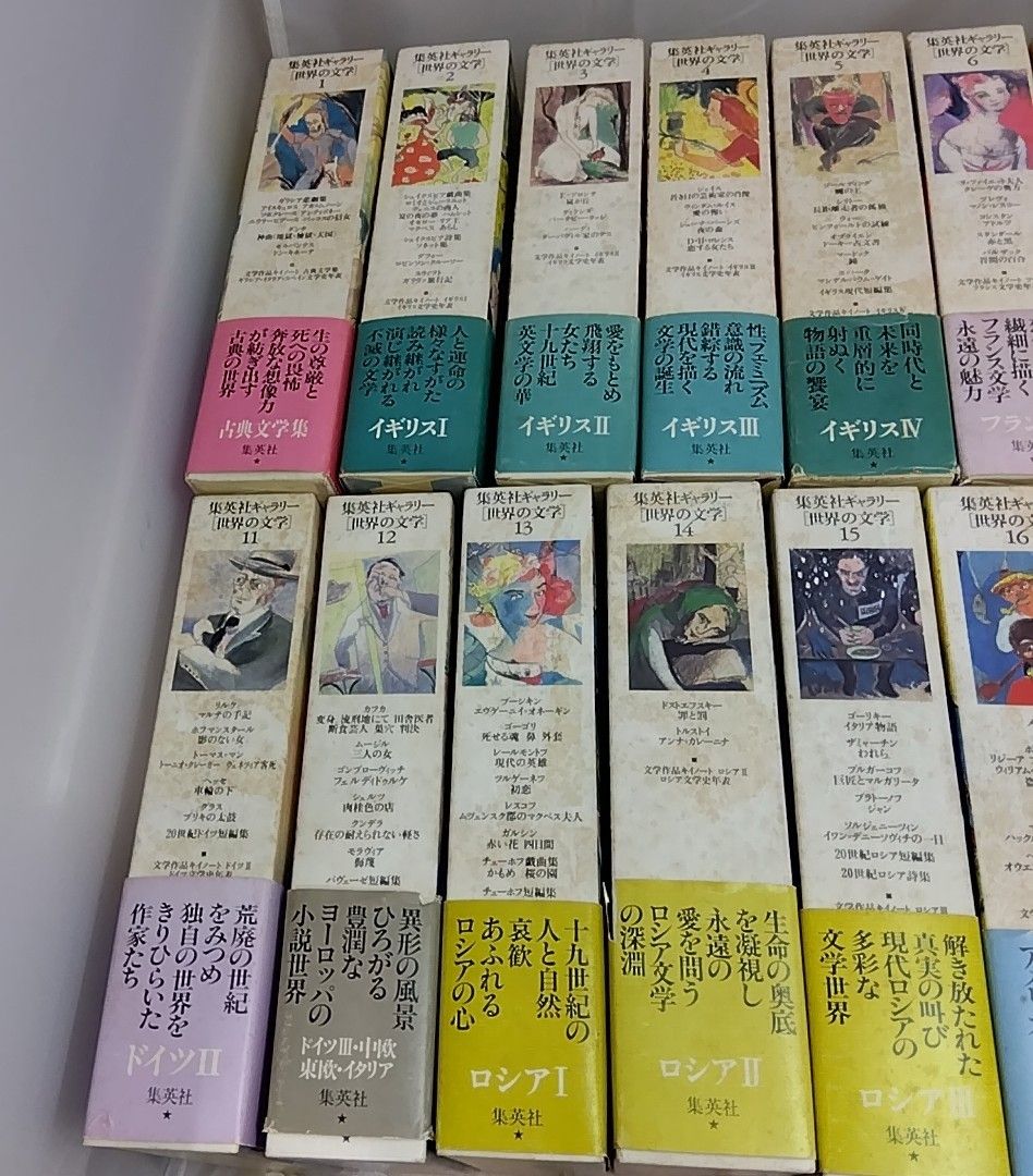 全巻セット】 集英社ギャラリー 世界の文学 20巻セット - メルカリ