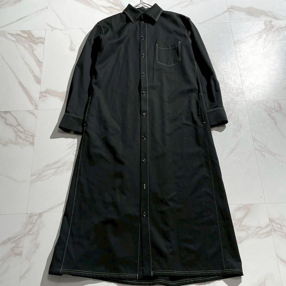 ワンピース Y's Long Dress wool Gabardine Black 3 Y's Long Dress wool Gabardine Black 3 - メルカリ