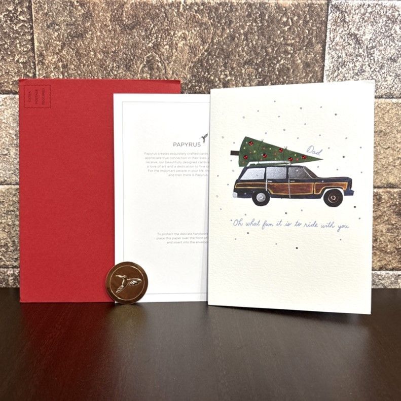 パピルス Papyrus クリスマスカード (クリスマスツリー付きクリスマスカー)【新品･未使用】
