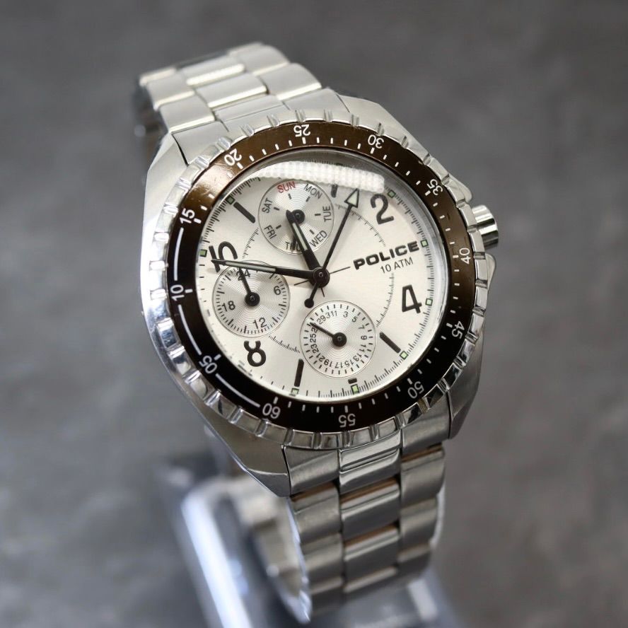 POLICE ポリス 腕時計 ウォッチ 11301M クォーツ シルバー 銀