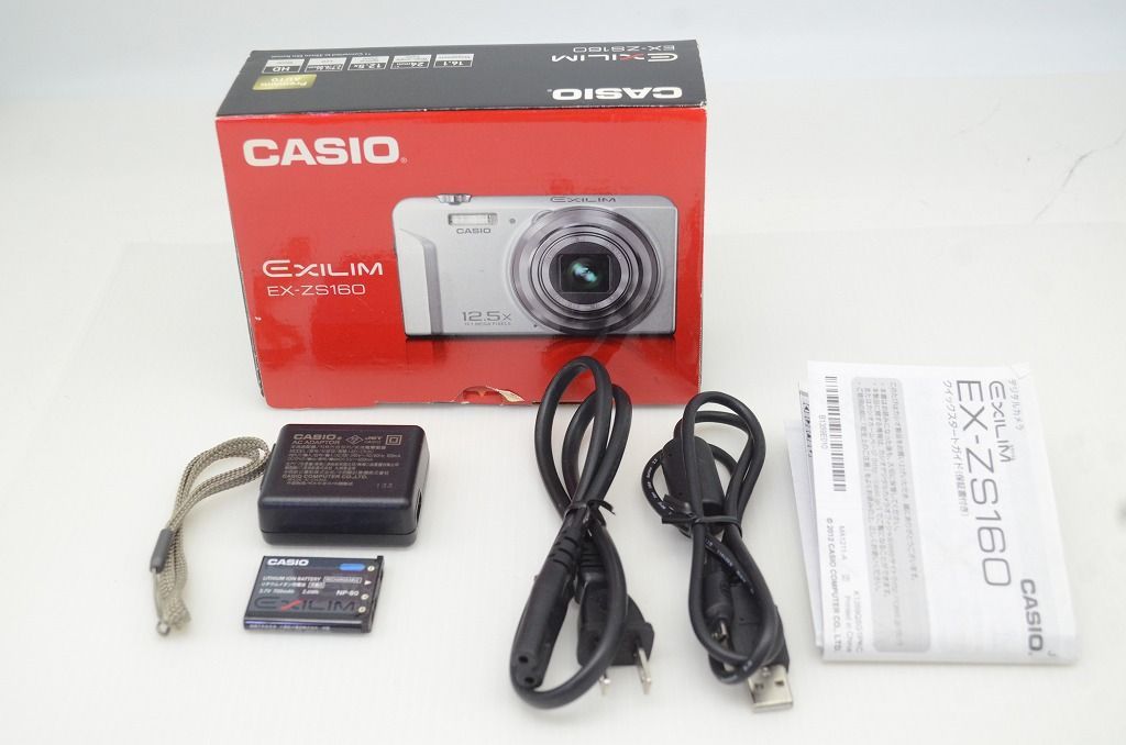 CASIO カシオ EXILIM EX-ZS160 コンパクトデジタルカメラ ブラック 元