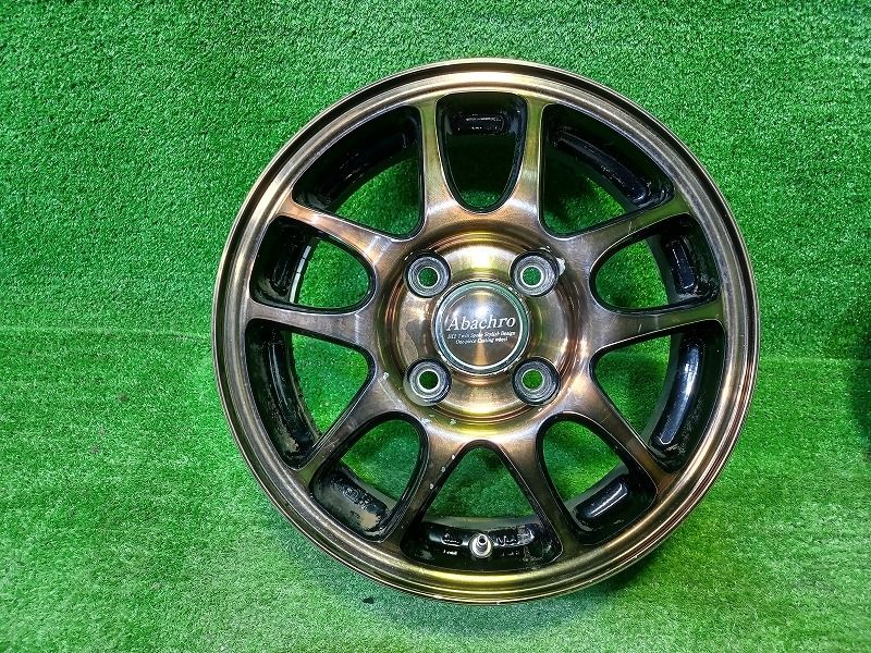  アバクロ MID EKﾜｺﾞﾝ ﾜｺﾞﾝR ホイール アルミ ゴールド 13インチ 4 00 B 4穴 4本 100 42 13インチ ホイール