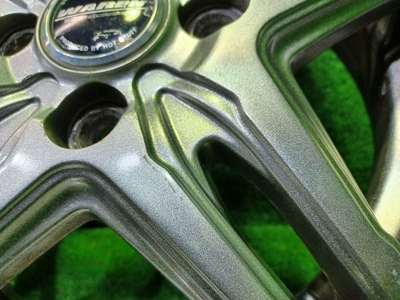 ヴァーレン ホットスタッフ ﾊｲｾﾞｯﾄ ﾓｺ ホイール アルミ ガンメタ 13インチ 4 00 B 4穴 4本 100 45