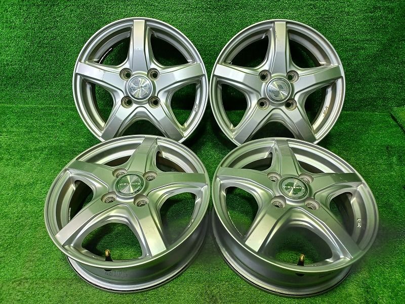 ﾊｲｾﾞｯﾄ ﾜｺﾞﾝR ホイール アルミ シルバー 13インチ 4 00 B 4穴 4本 100 45