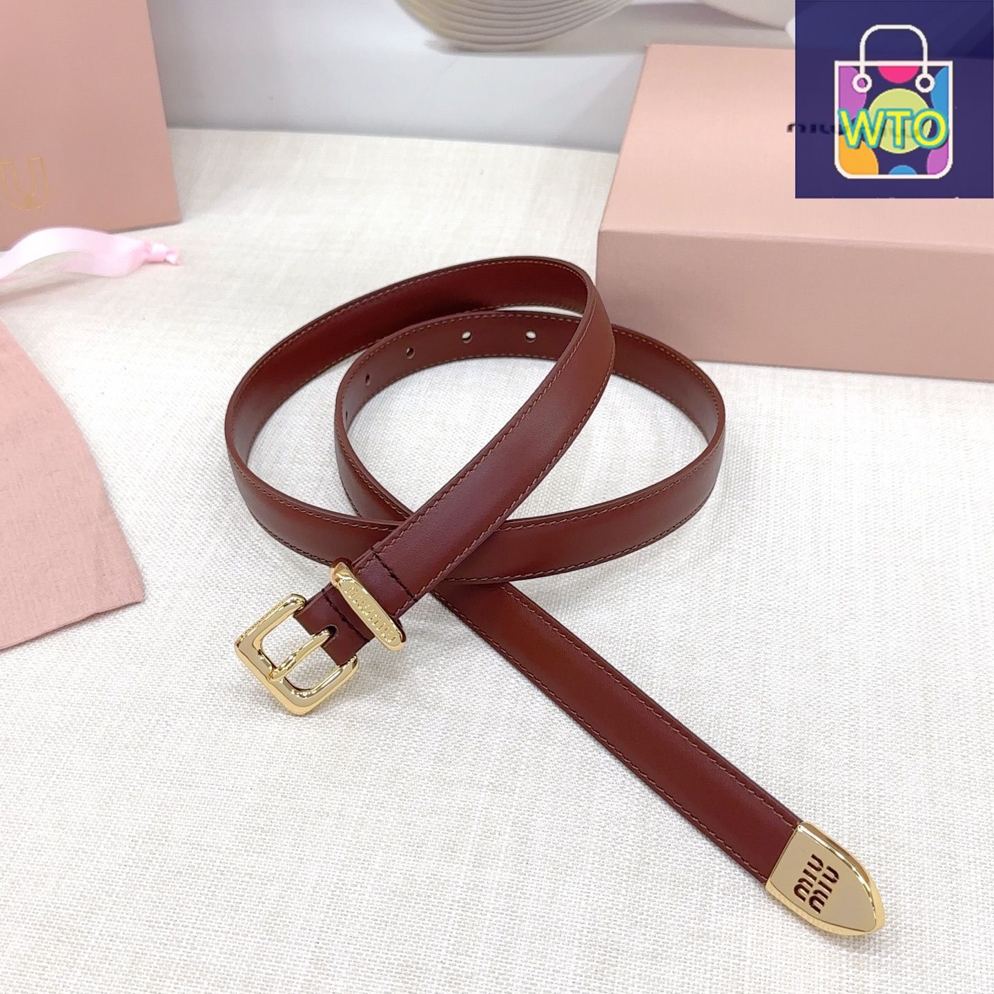 今日特価】Miu Miu 2.0cm メンズベルト - メルカリ