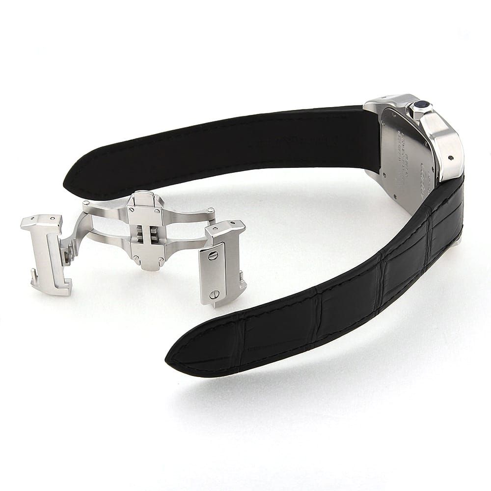 カルティエ サントス100 LM W20073X8 中古 メンズ C6951 | [中古]カルティエ サントス 100 LM W20073X8 シルバー メンズ