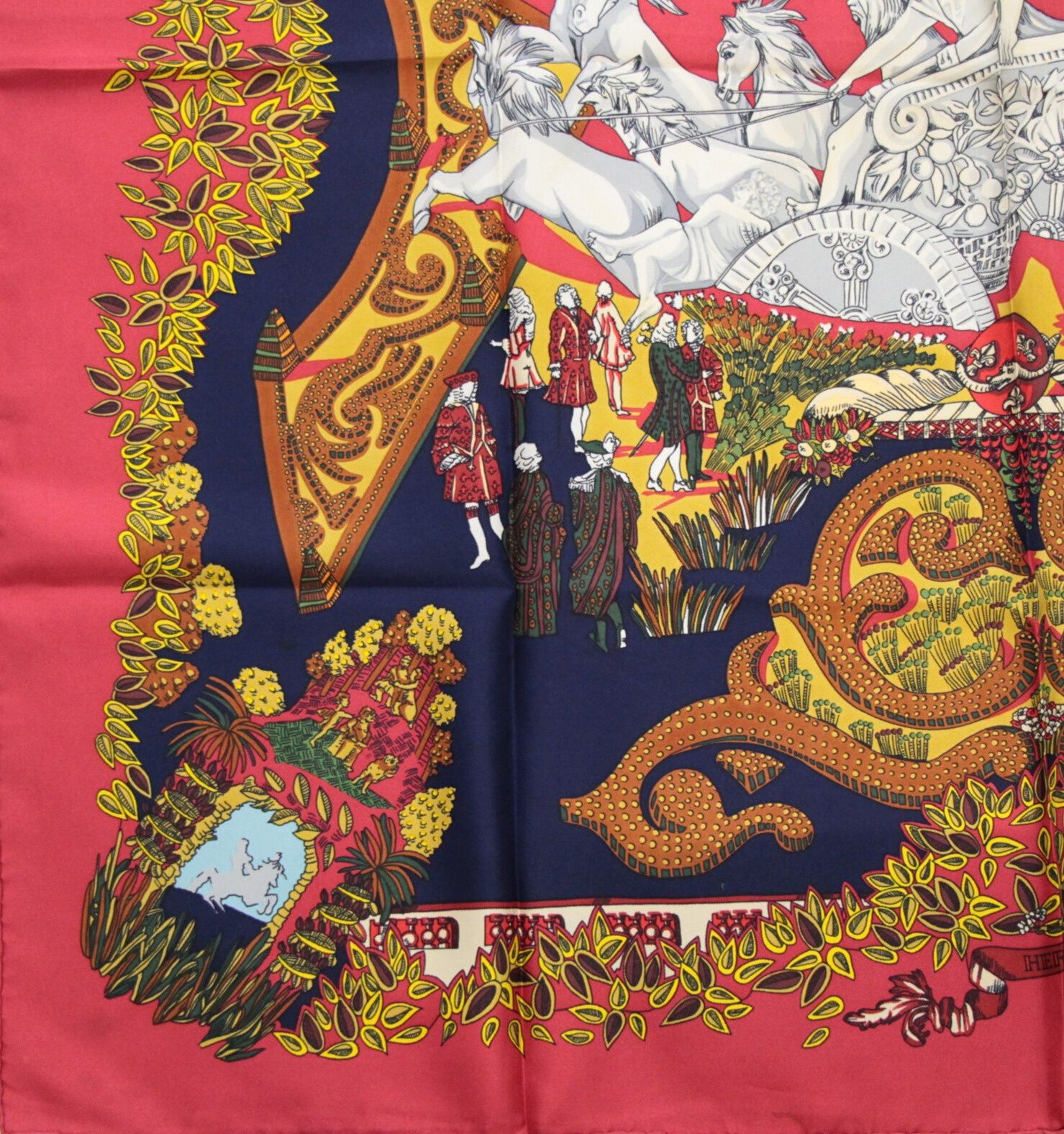 エルメス HERMES カレ90 大判スカーフ LE PARADIS DU ROY 王の楽園