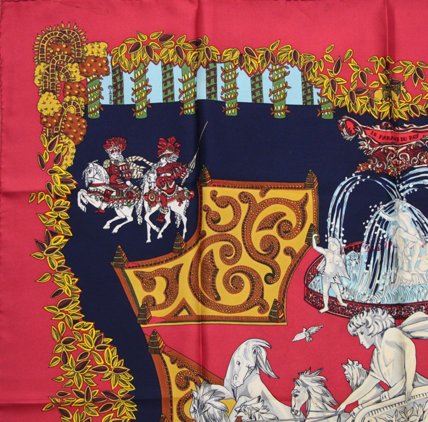 エルメス HERMES カレ90 大判スカーフ LE PARADIS DU ROY 王の楽園