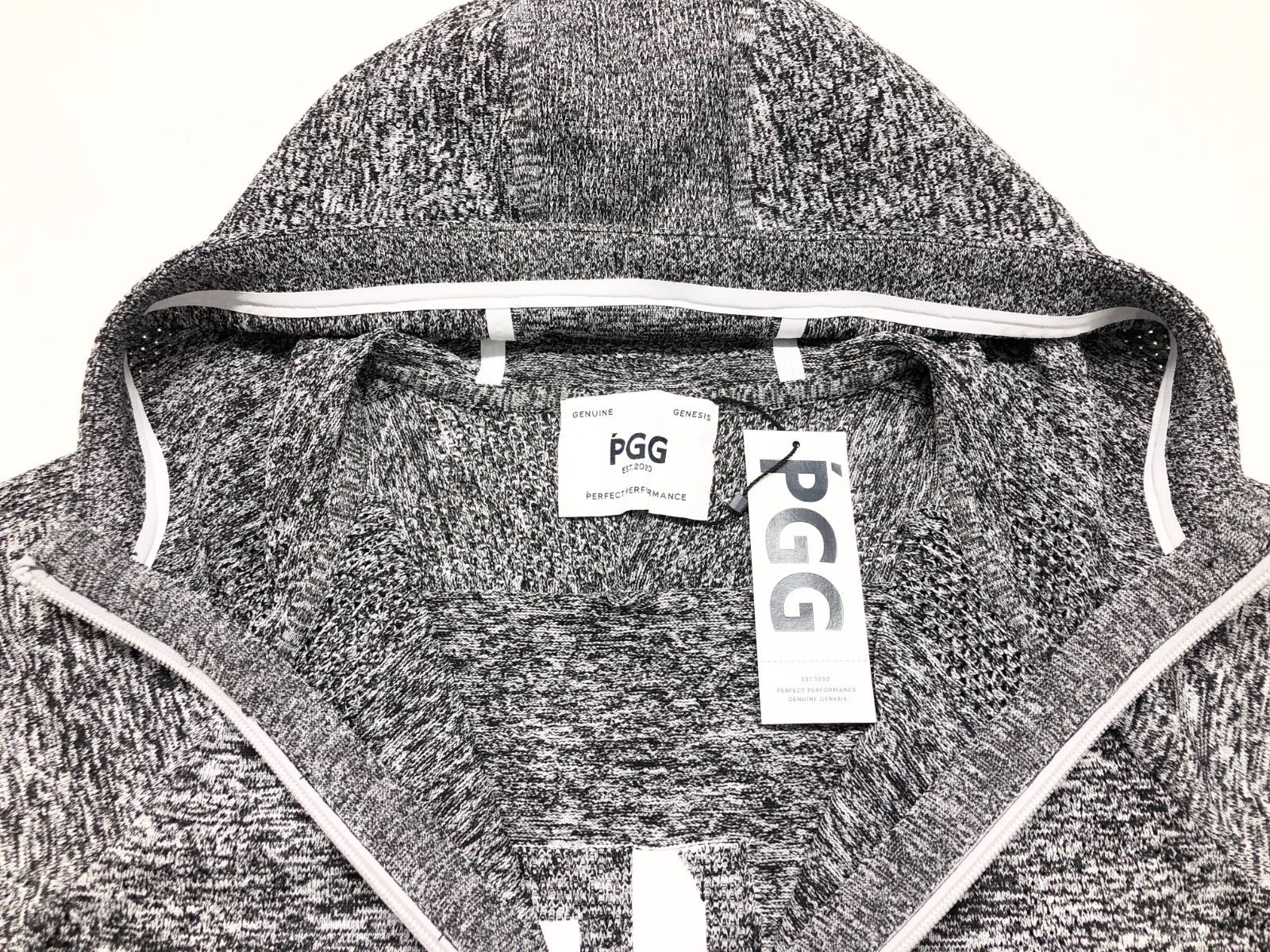 フリル ジップアップパーカー