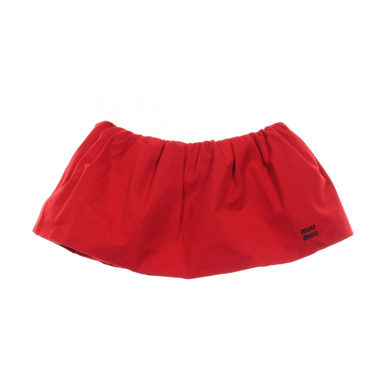 ミュウ Miu スカート ポプリン コットン レディース A