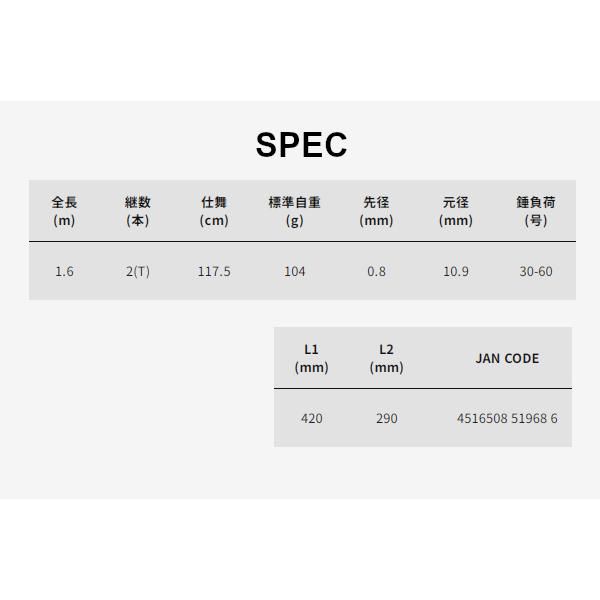 アルファタックル kaijin マルイカ 160 L 1.6 m