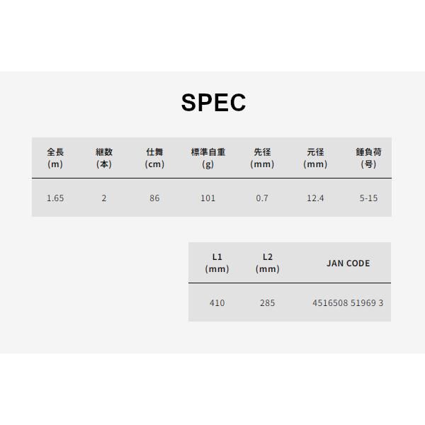 アルファタックル kaijin 湾フグ 165 S 1.65 m