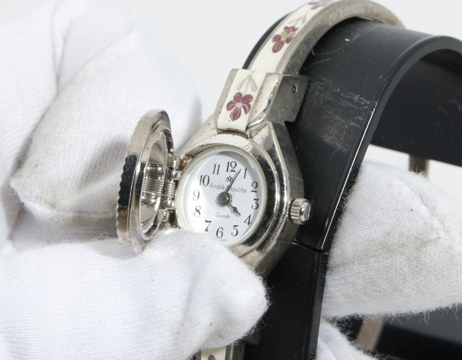 2466 ANDRE MOUCHE 花 バングル時計 ブレスレット ヴィンテージ - メルカリ