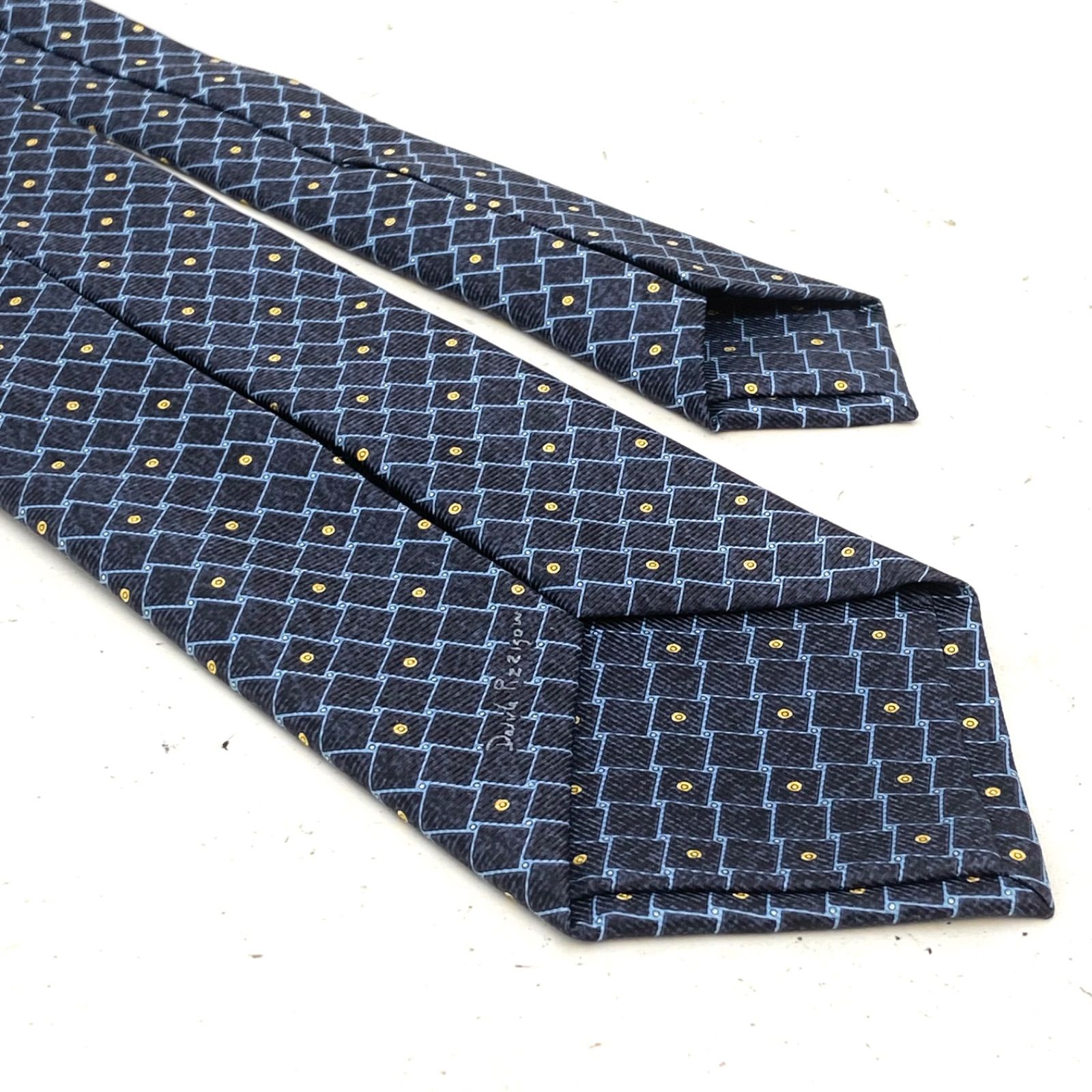 SSS　ブルガリ　ネクタイ　新品未使用 ブルガリ ネクタイ シルク フォーマル スーツ 青 FX598 - メルカリ