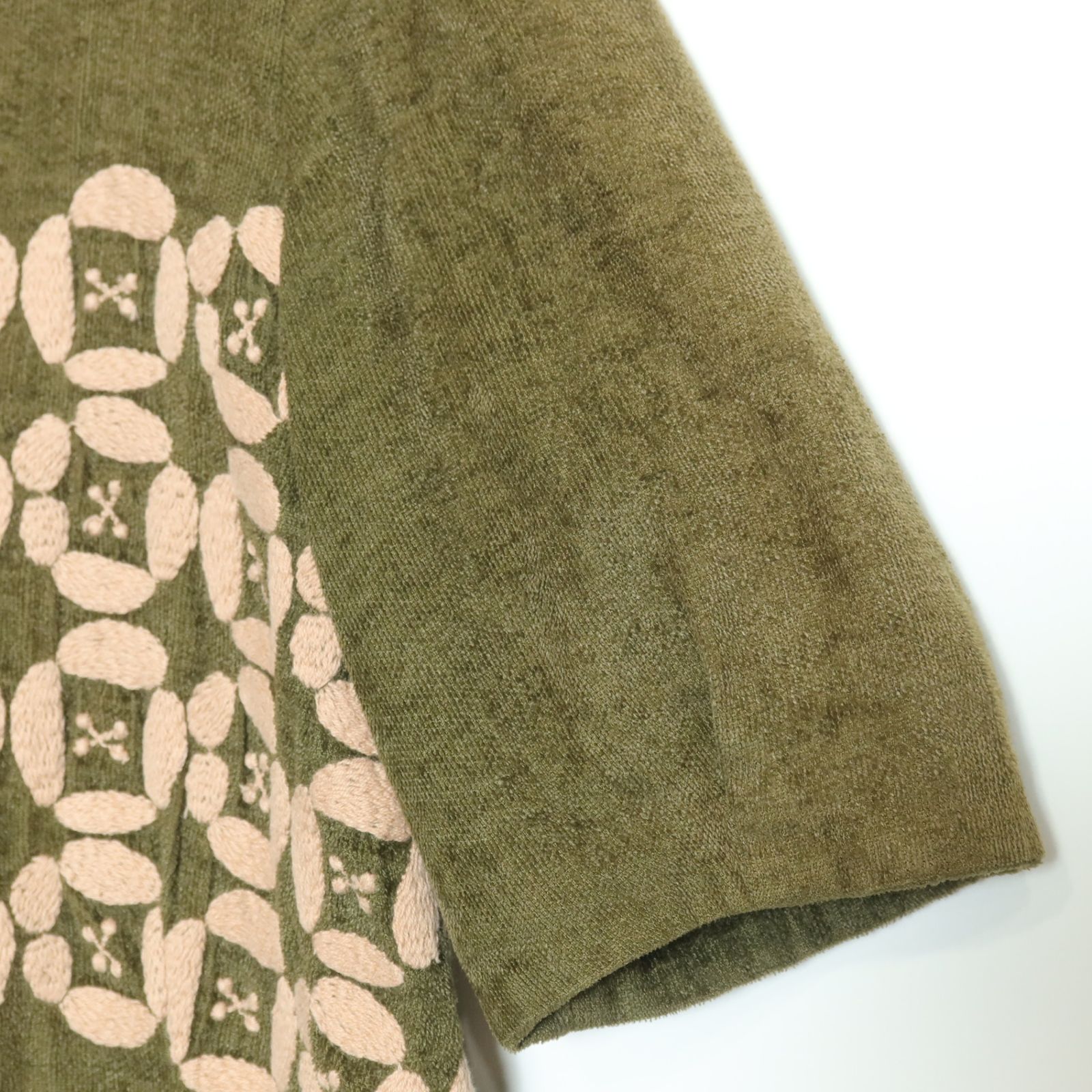 美品】ミナペルホネン☆刺繍がキュート♪半袖ワンピース サイズ36