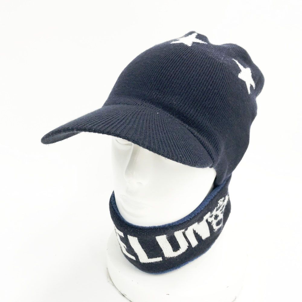 RUSSELUNO ラッセルノ ニットキャップ 星柄 ネイビー系 [240101565047