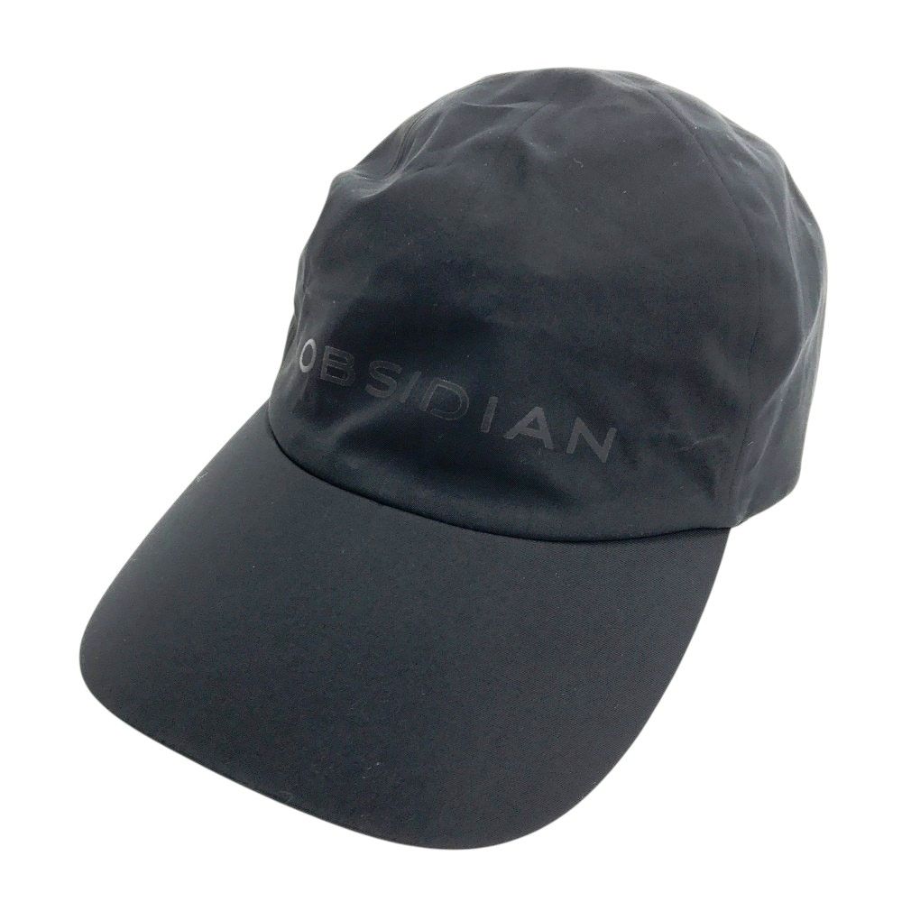 オブシディアン ウォータープルーフ キャップ ブラック系 ゴルフウェア ストスト