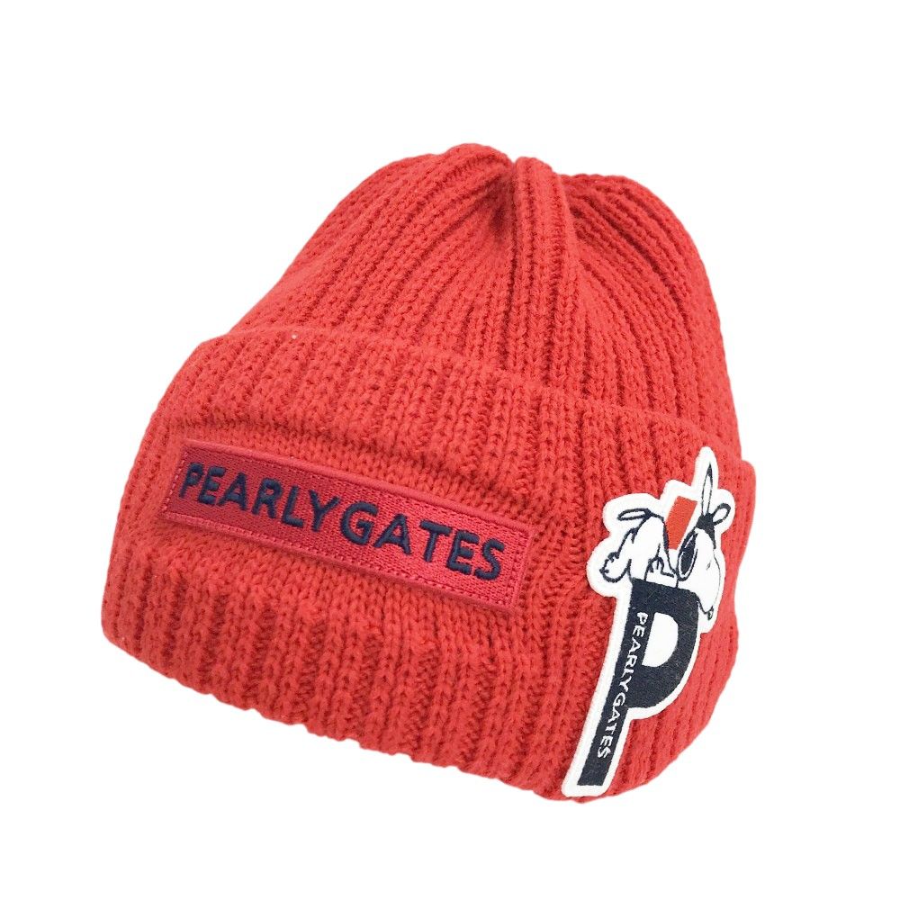 ゴルフ PEARLY GATES パーリーゲイツ ニット帽 レッド系 FR