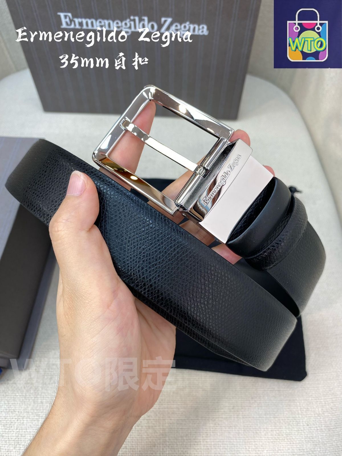 今日特価】Zegna メンズ 35MM レザーベルト - メルカリ