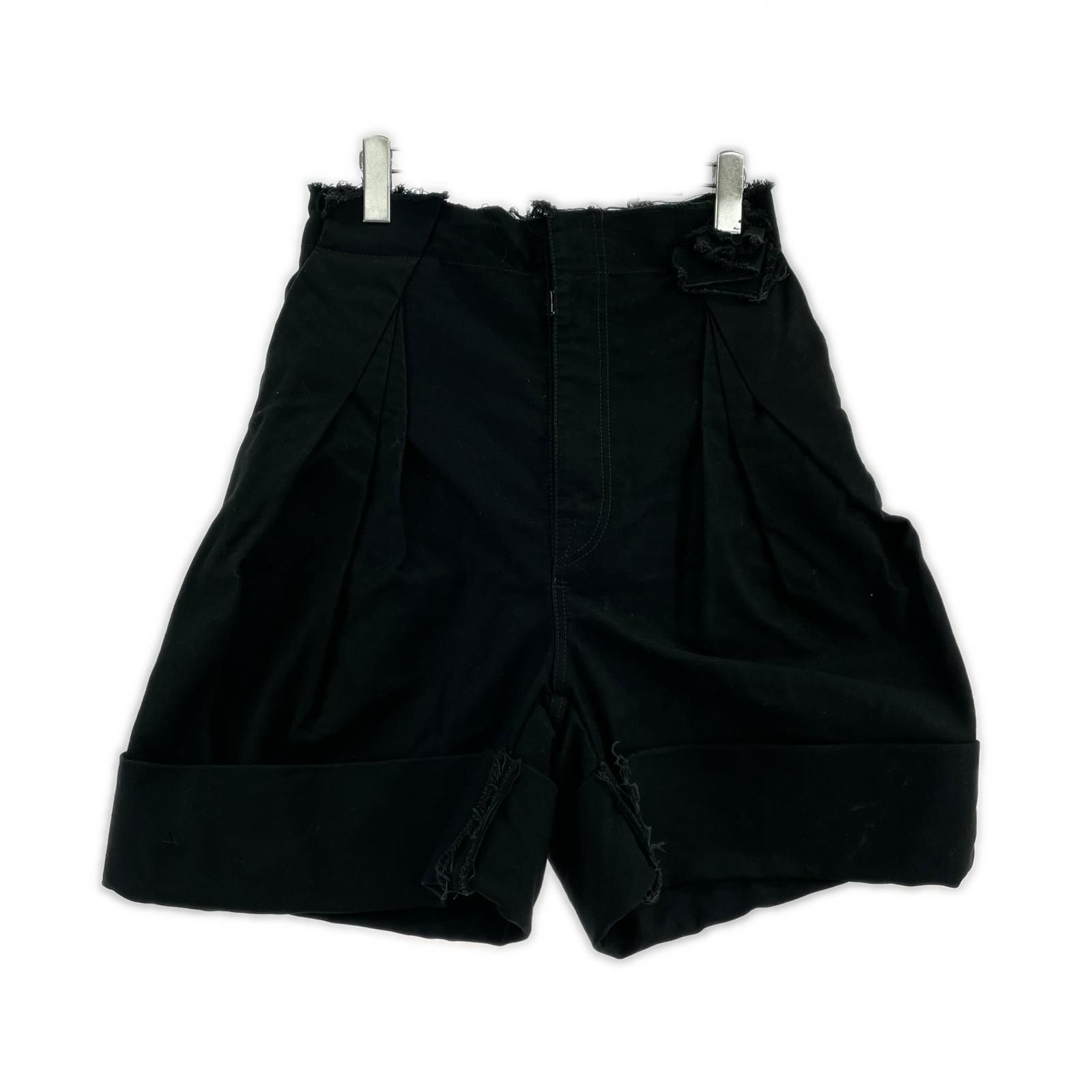 MAISON MARGIELA 24SS ｽｹｰﾀｰﾁﾉ ｼｮｰﾂ 38 ﾌﾞﾗｯｸ - メルカリ