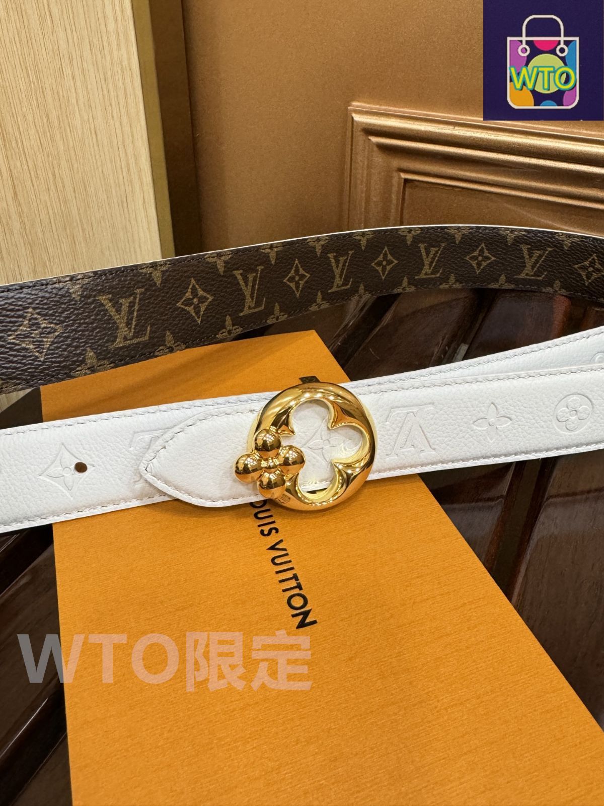 今日特価】Louis Vuitton Femme 2-Tone Canvas Belt - メルカリ