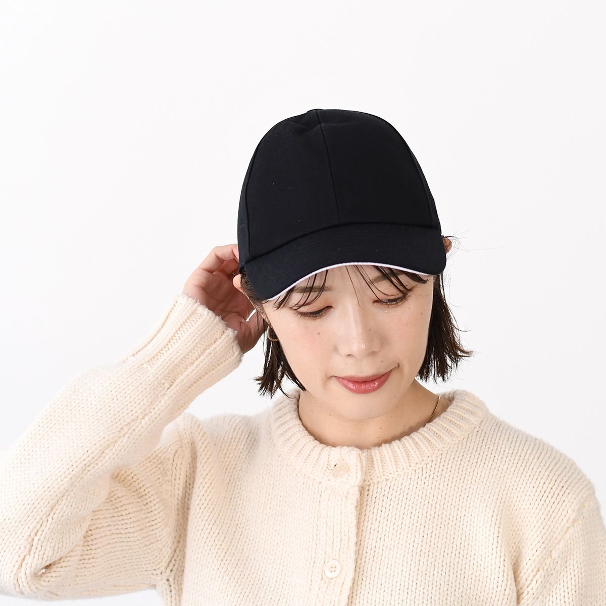 Courreges クレージュ 帽子 キャップ シグネチャーACコットンキャップ
