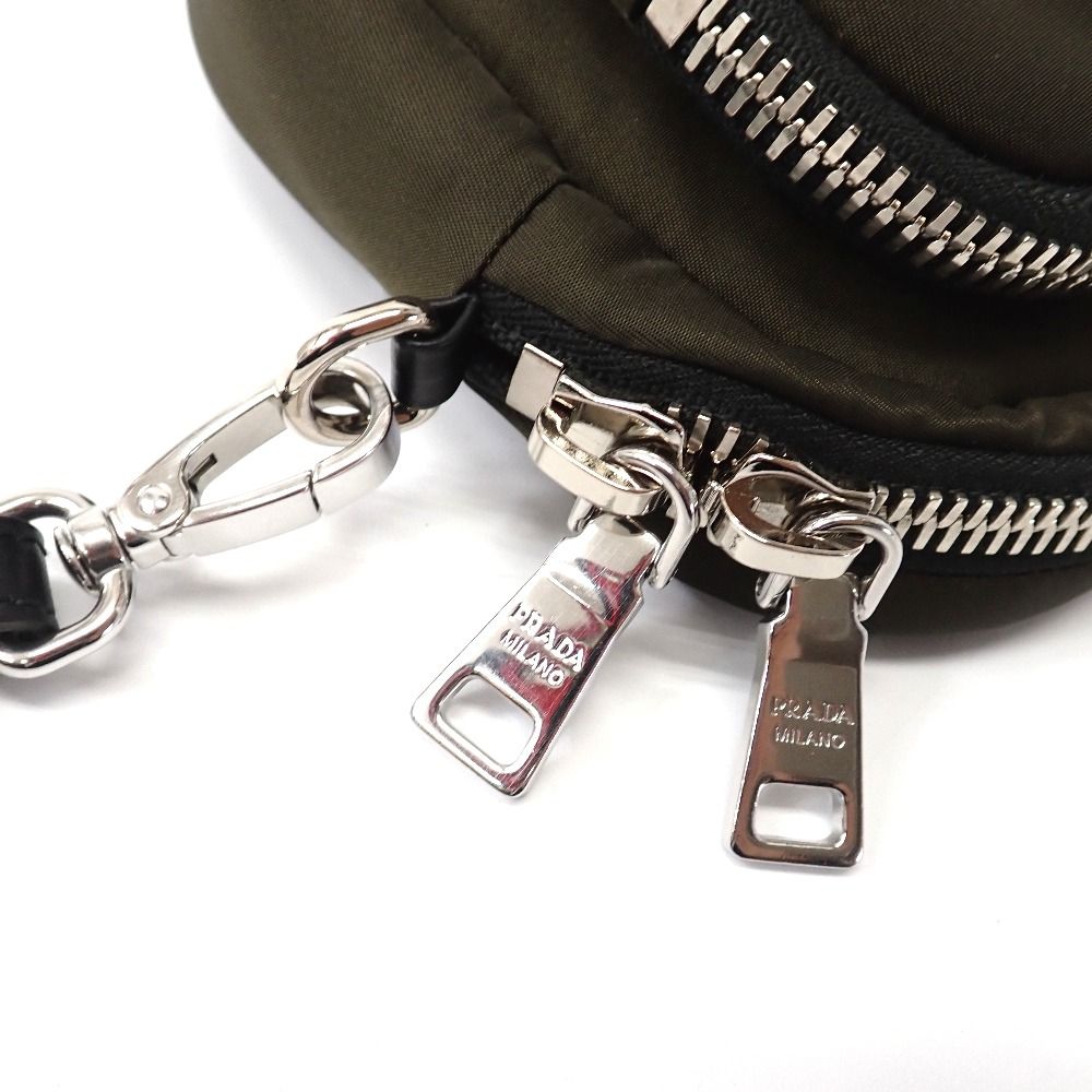 Ft 634144 プラダ ポーチ ナイロンポーチ モスグリーン レディース PRADA ポーチ バッグ