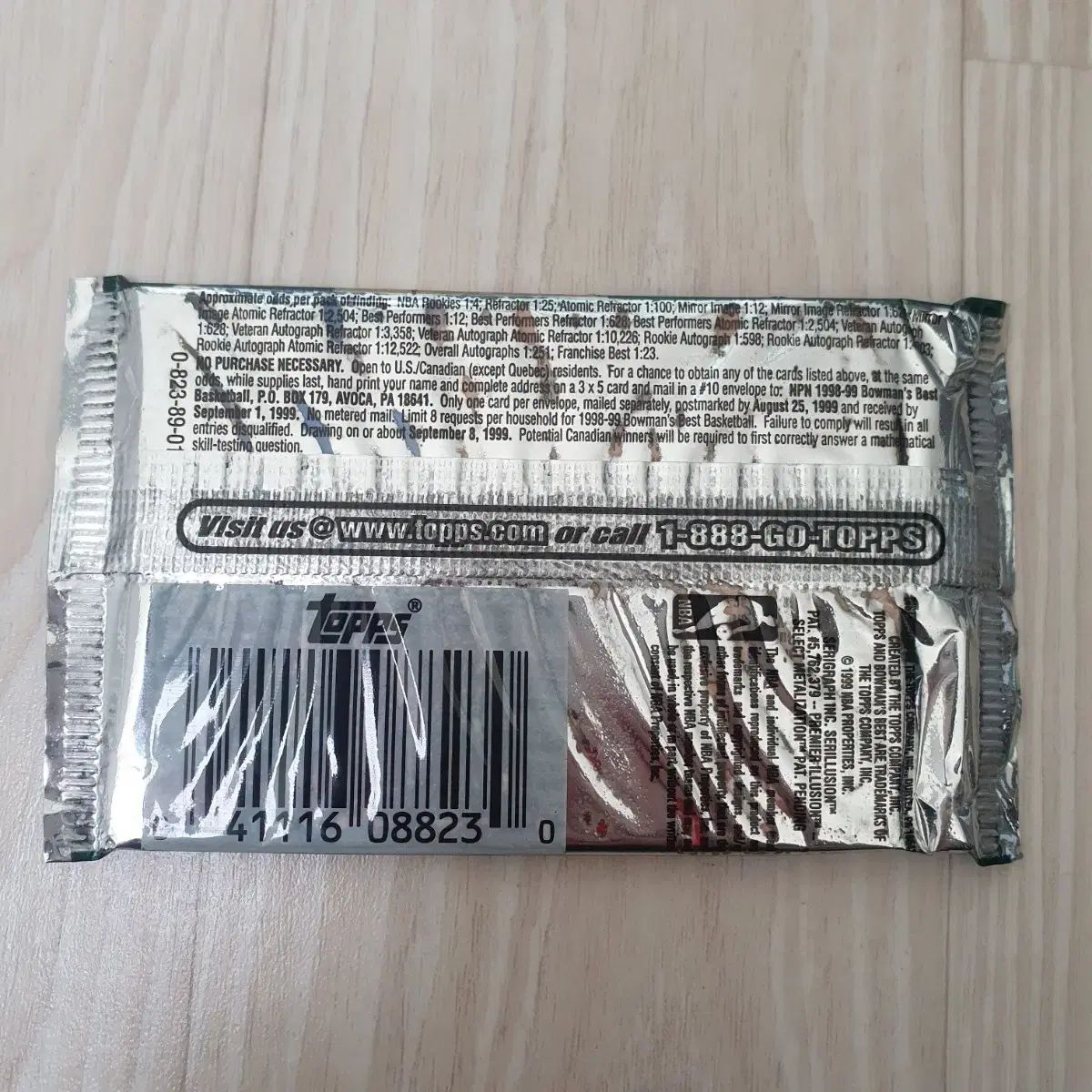 1998-99 バウマンズ BEST NBA 下 ハービー パック バスケ カード