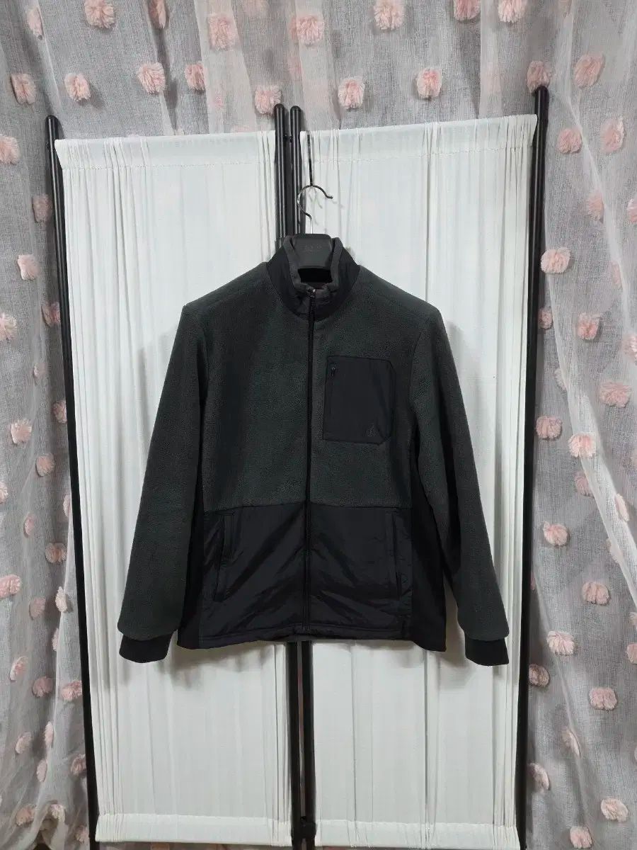 ビーンポールゴルフ ブラック フリース ボマージャケット ジップアップジャケット 100