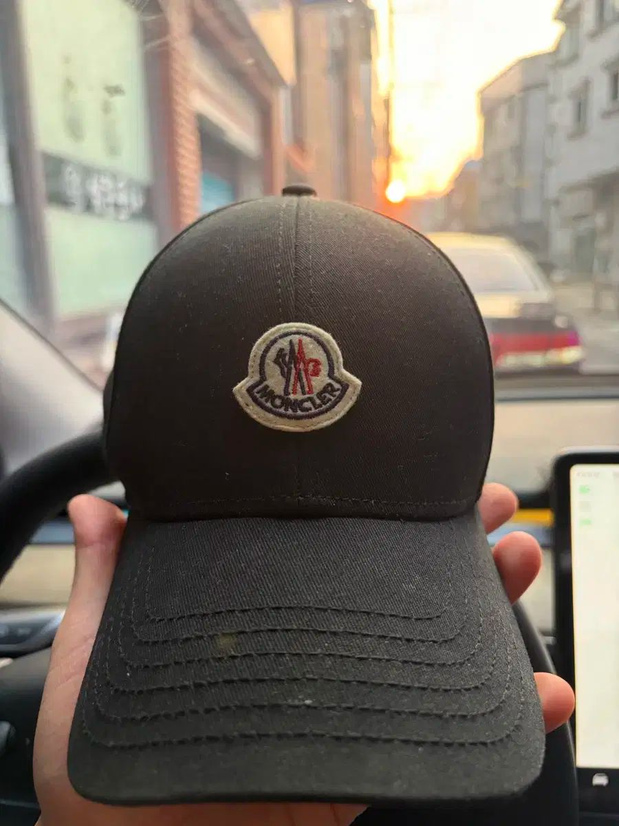 MONCLER モンクレール ブラック ベースボールキャップ 帽子