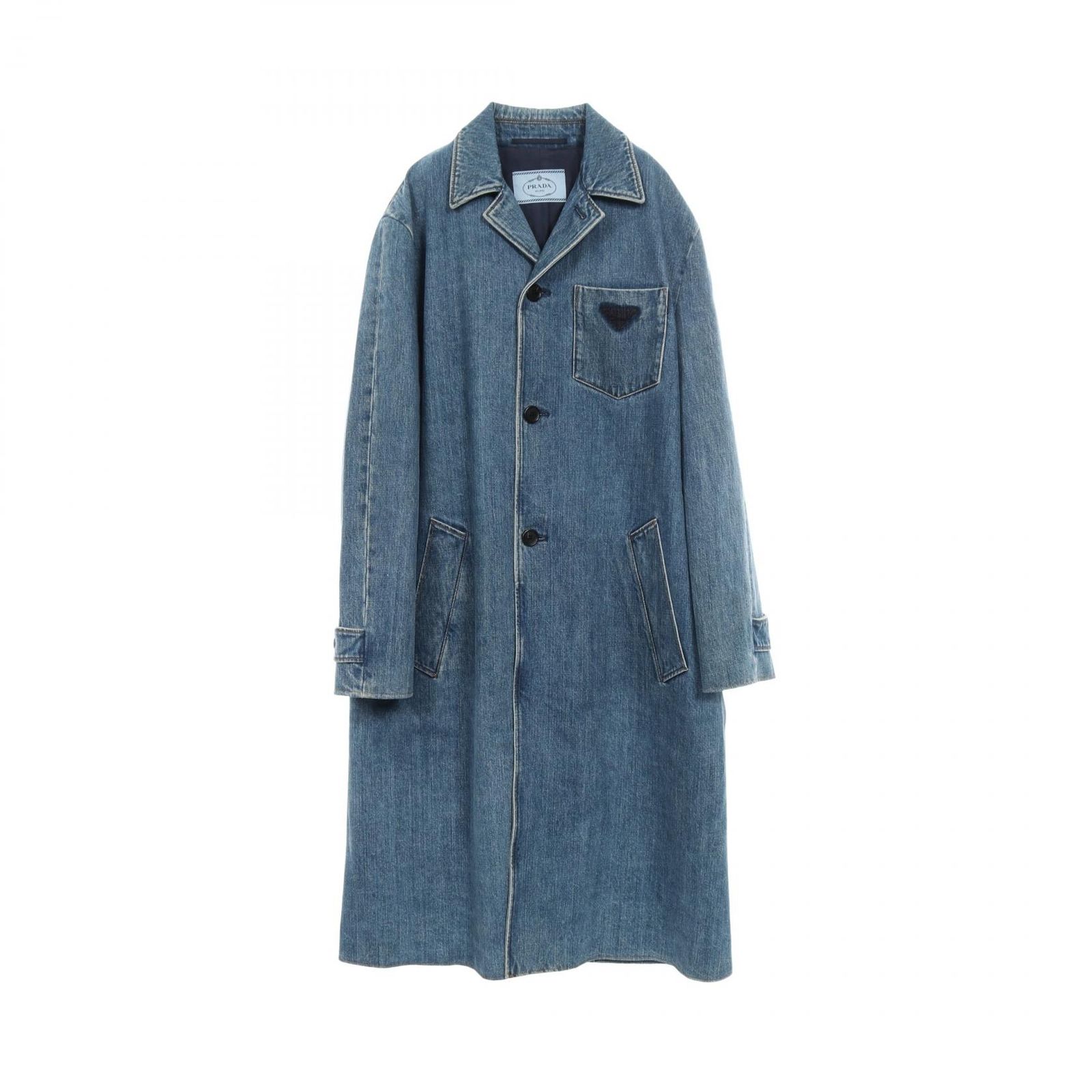 プラダ PRADA ロングデニムジャケット その他 コート メンズ Used A