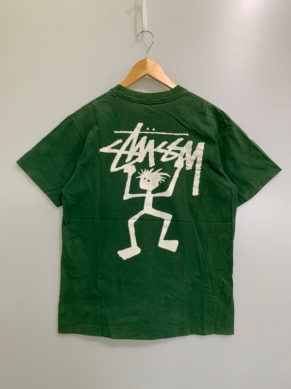 品 STUSSY ステューシー 90 S 白タグ SHADOW MAN PRINT TEE 90年代 シャドウマン プリントTシャツ トップス 142-251126-jt-04-min