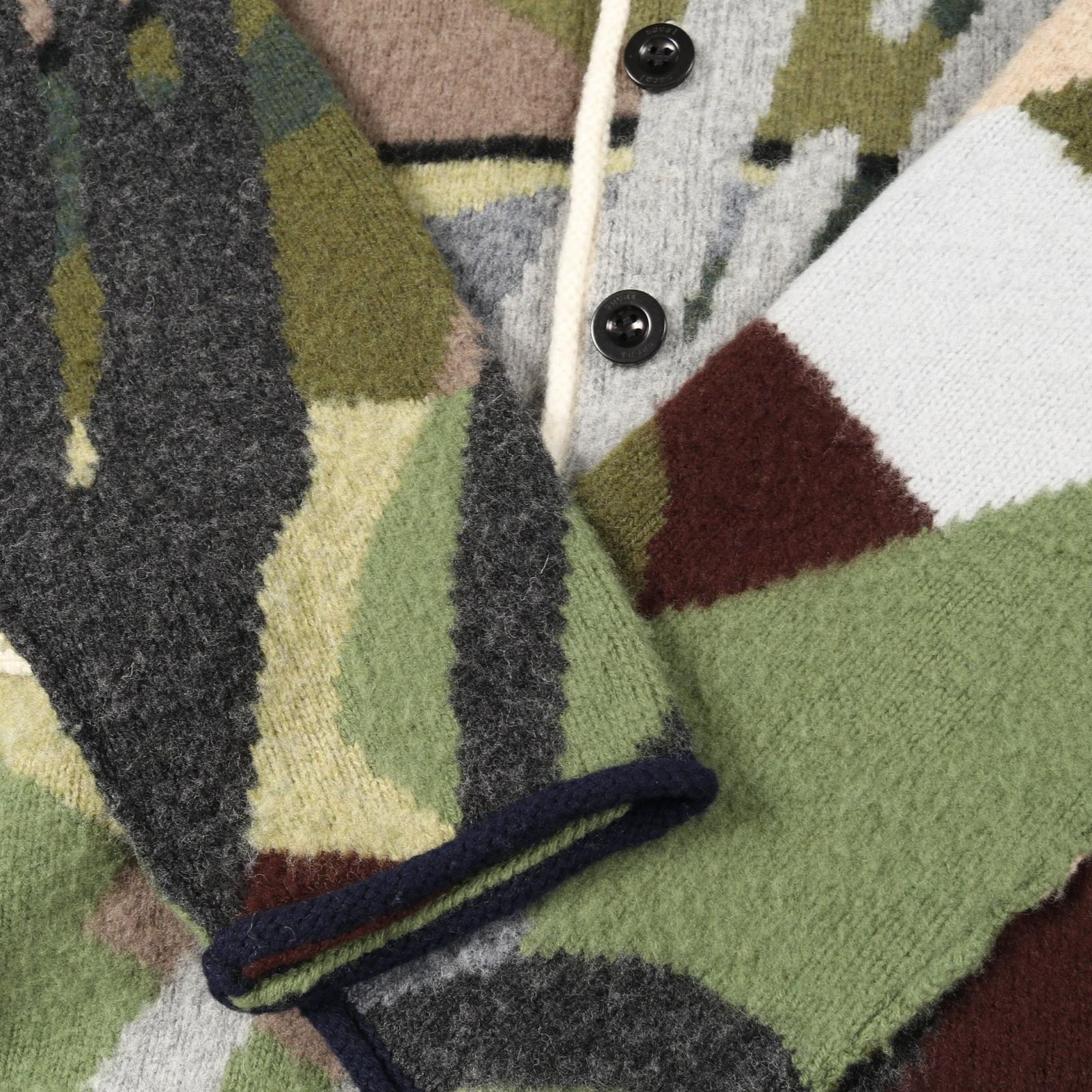 Sacai Kaws Sacai KAWS 21AW Jaqcuard Knit Cardigan Jacquard