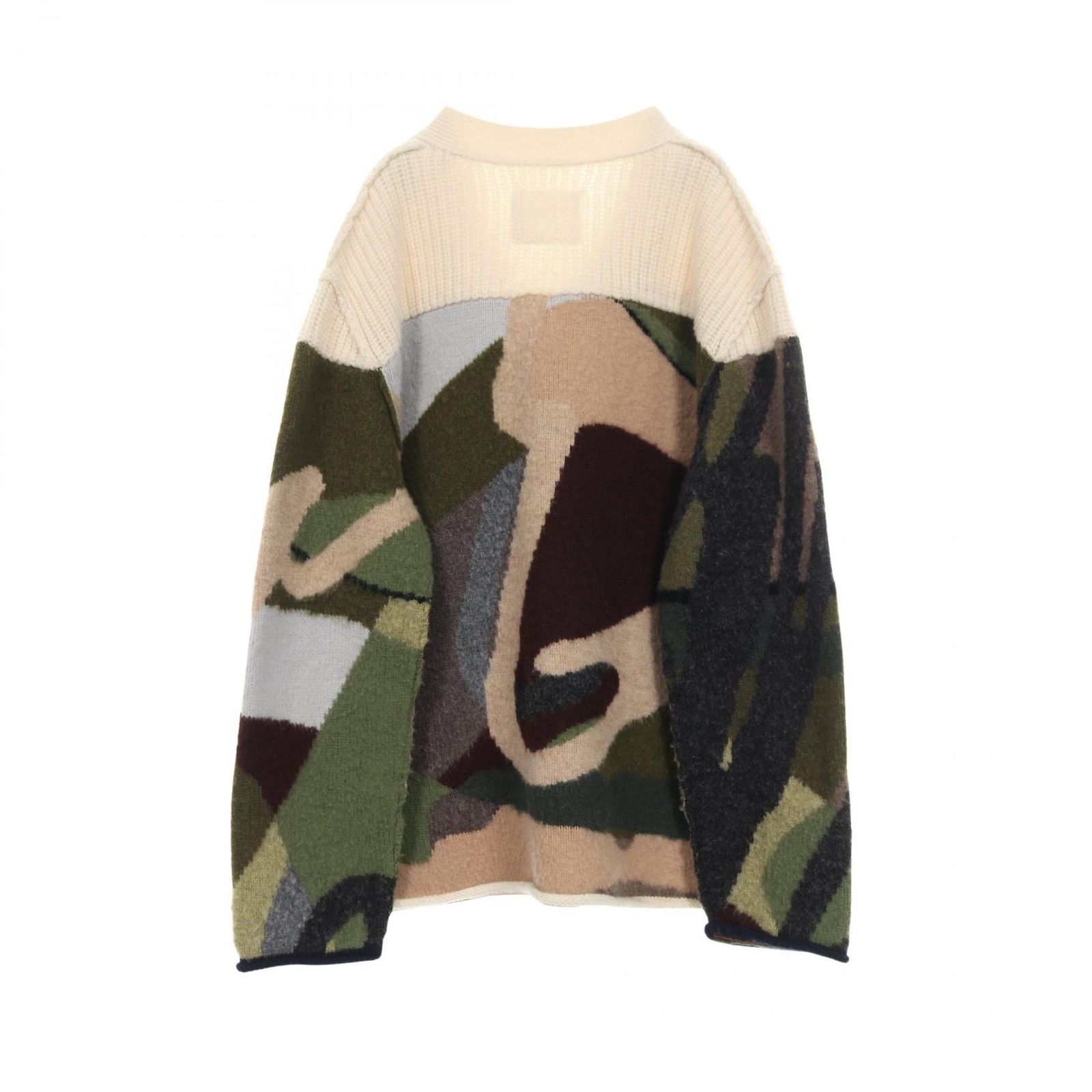 Sacai Kaws Sacai KAWS 21AW Jaqcuard Knit Cardigan Jacquard